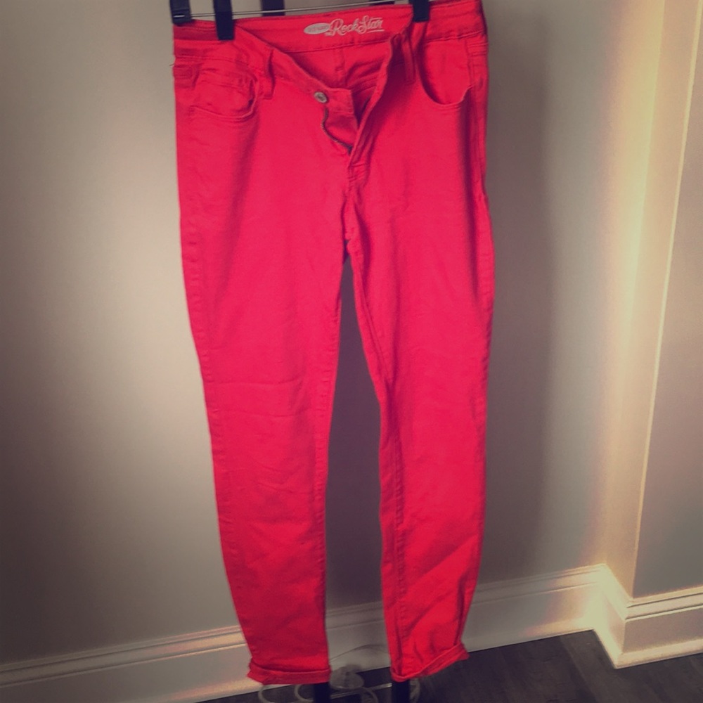 Old Navy, rockstar straight leg jeans